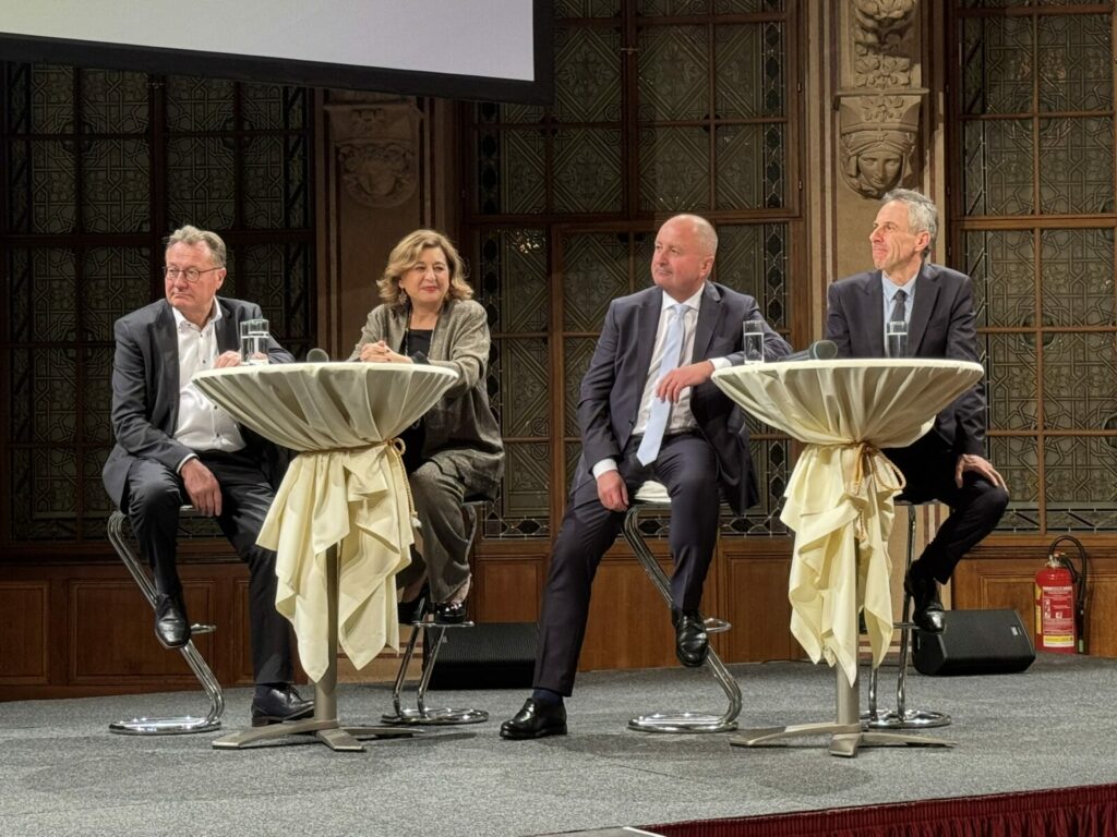 20th Anniversary Celebration - Past and Present RNE Presidents: Luce Vansteenkiste, Barbara Morgante, Harald Hotz, and Paul Mazataud