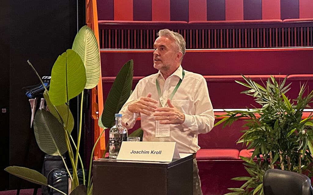 RNE Secretary General Joachim Kroll giving the opening speech of the RNE Summer Academy 25