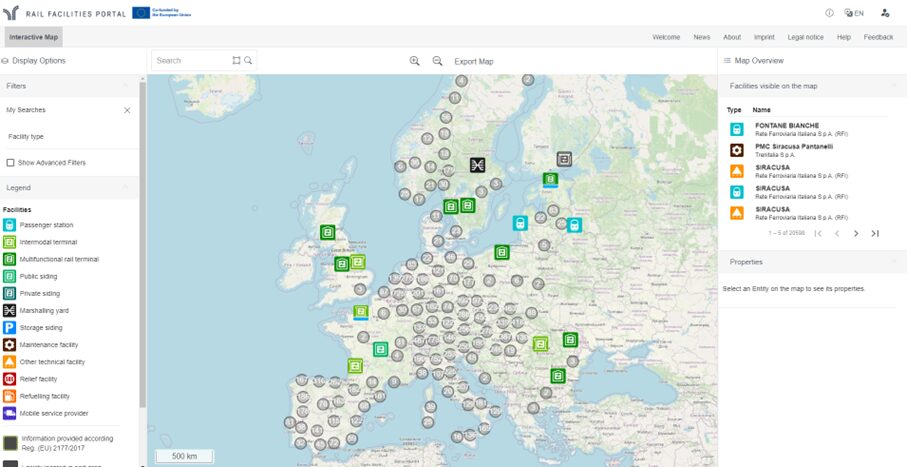 Rail Facilities Portal (RFP) integrated into Rail Information System (RIS)